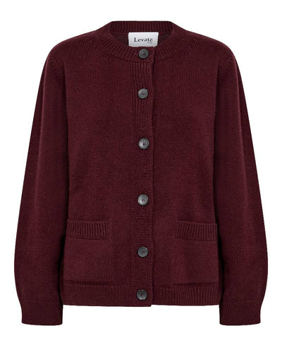 Levete Room Perle 9 Cardigan - L418 Fudge