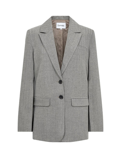 Levete Room LR-Infinity 1 Blazer - L852C - TAUPE GRAY COMBI