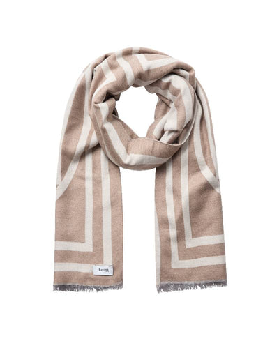 Levete Room LR-Hartley 1 Scarf - L9852C Taupe Gray Melange Combi