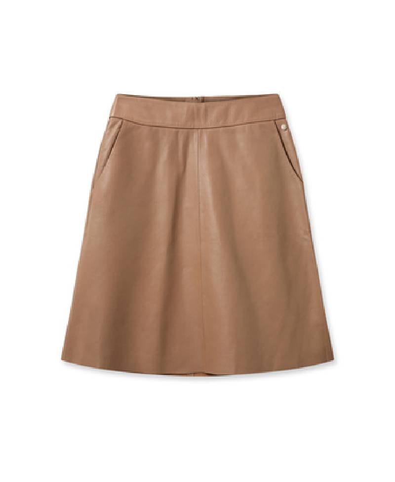Mos Mosh MMAppiah Leather Skirt-Cinnamon Swirl