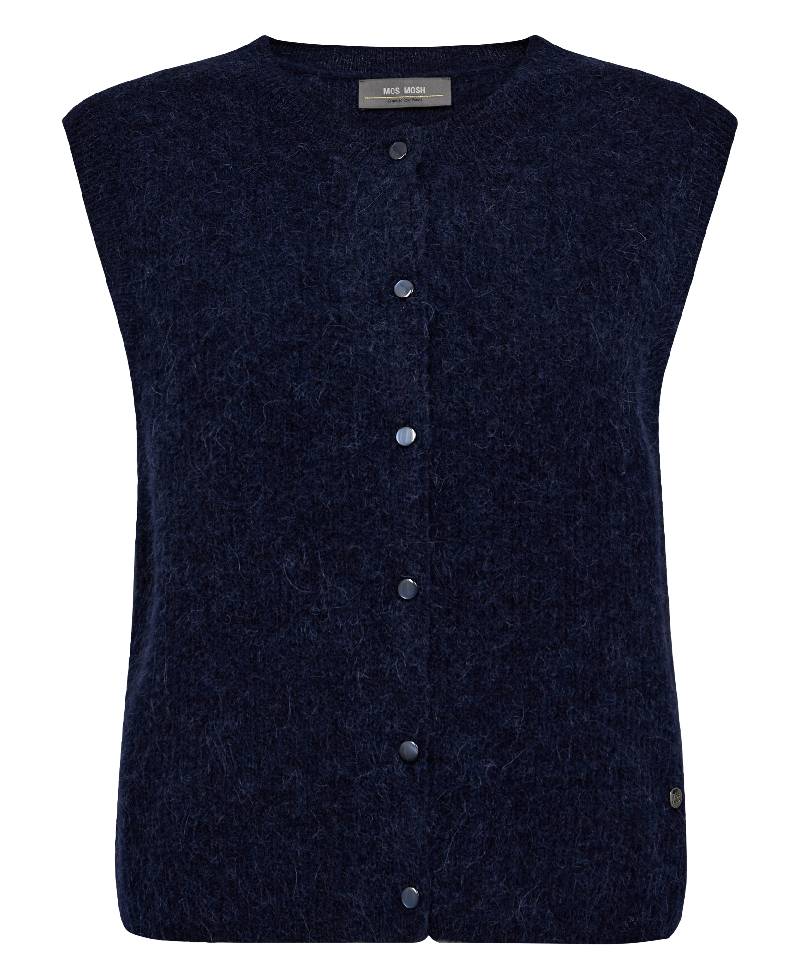 Mos Mosh MMAlmine Thora Knit Vest - 241 Maritime Blue