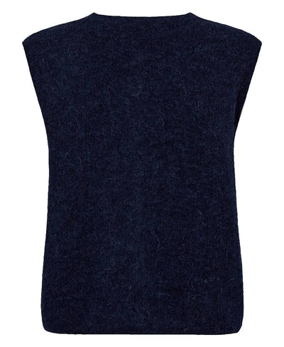 Mos Mosh MMAlmine Thora Knit Vest - 241 Maritime Blue