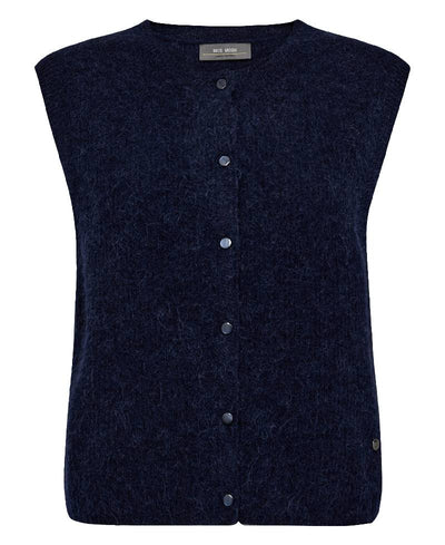 Mos Mosh MMAlmine Thora Knit Vest - 241 Maritime Blue