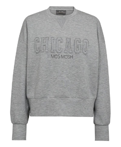 Mos Mosh MMRenzi O-LS Sweatshirt - Grey Melange