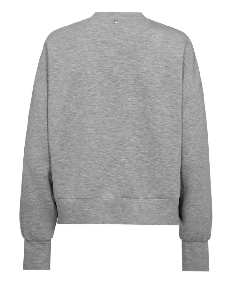 Mos Mosh MMRenzi O-LS Sweatshirt - Grey Melange