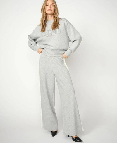 Mos Mosh MMRenzi Stripe Sweatpants - Grey Melange