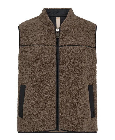 Mos Mosh MMRowe Teddy Waistcoat - 158 Falcon