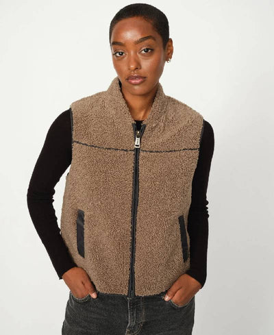 Mos Mosh MMRowe Teddy Waistcoat - 158 Falcon