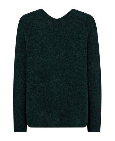 Mos Mosh MMThora V-Neck Knit - 568 Dark Pine