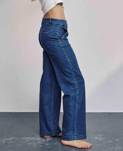Nümph Nuamber Pants - Medium Blue Denim