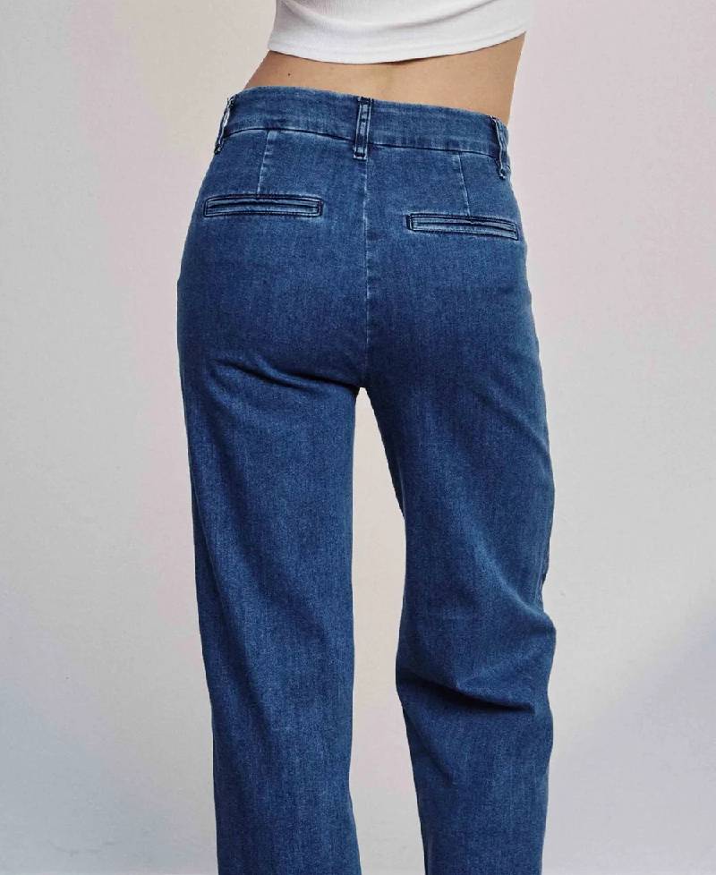 Nümph Nuamber Pants - Medium Blue Denim