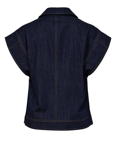 Nümph Nuchiku WaistCoat - 3012 Dark Blue Denim