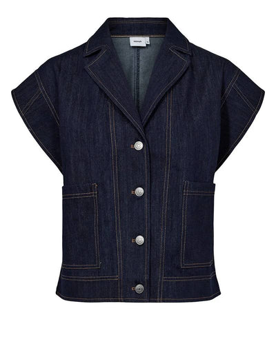 Nümph Nuchiku WaistCoat - 3012 Dark Blue Denim
