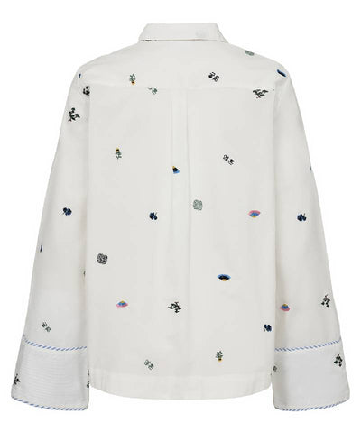 Nümph Nuchiro Boxy Shirt - 9001 Cloud Dancer