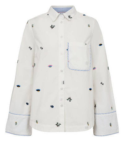 Nümph Nuchiro Boxy Shirt - 9001 Cloud Dancer