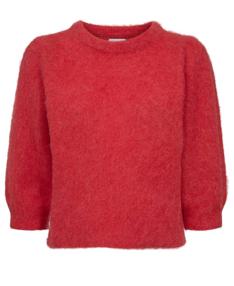 Nümph Nusuri Brushed SS Pullover - 2725 Fiery Red