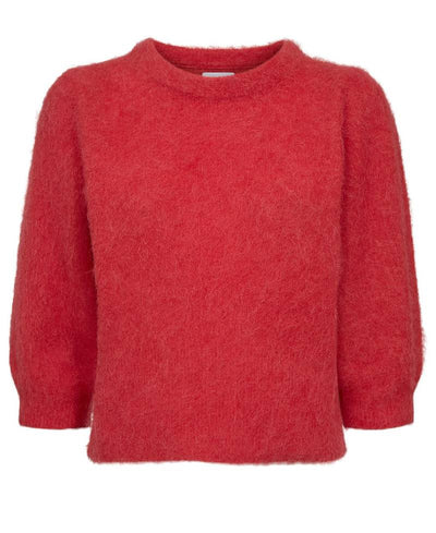 Nümph Nusuri Brushed SS Pullover - 2725 Fiery Red