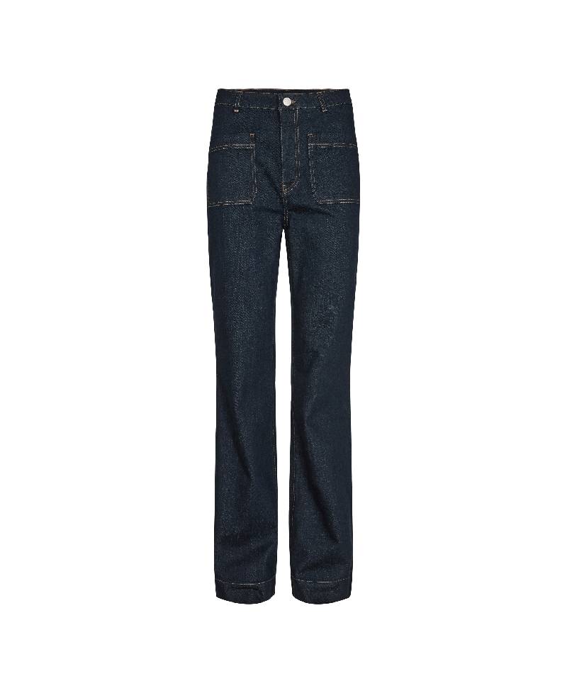 Levete Room  LR-AIDA 4 pant, L270 - DARK BLUE