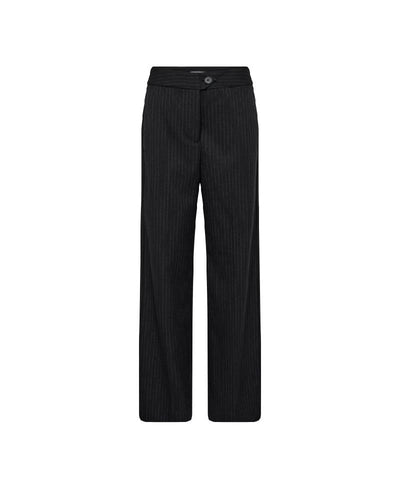 Co'Couture IdaCC Pin Wide Pant - 140 Dark Grey