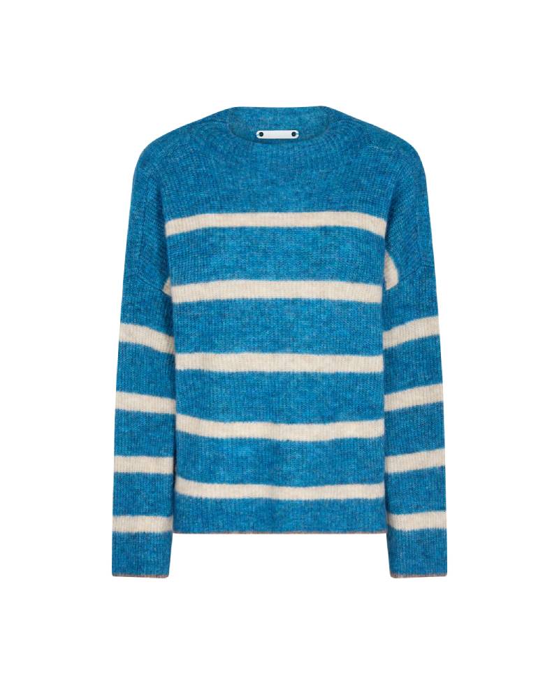 Co'Couture CozyCC Stripe Turtleneck - 76 New Blue