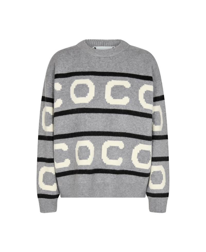 Co'Couture Rowcc Logo Knit - 138 Light Grey