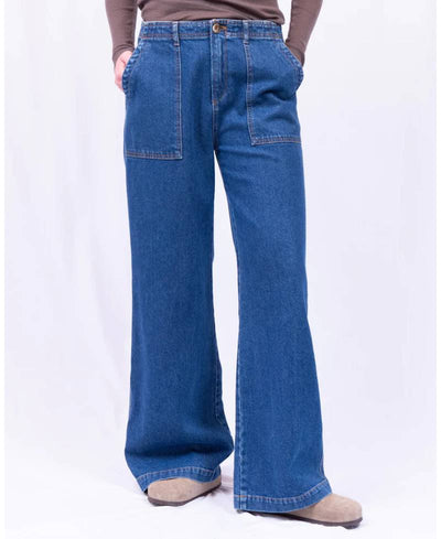 LA RŌUGE Lily Denim Pants - Blue