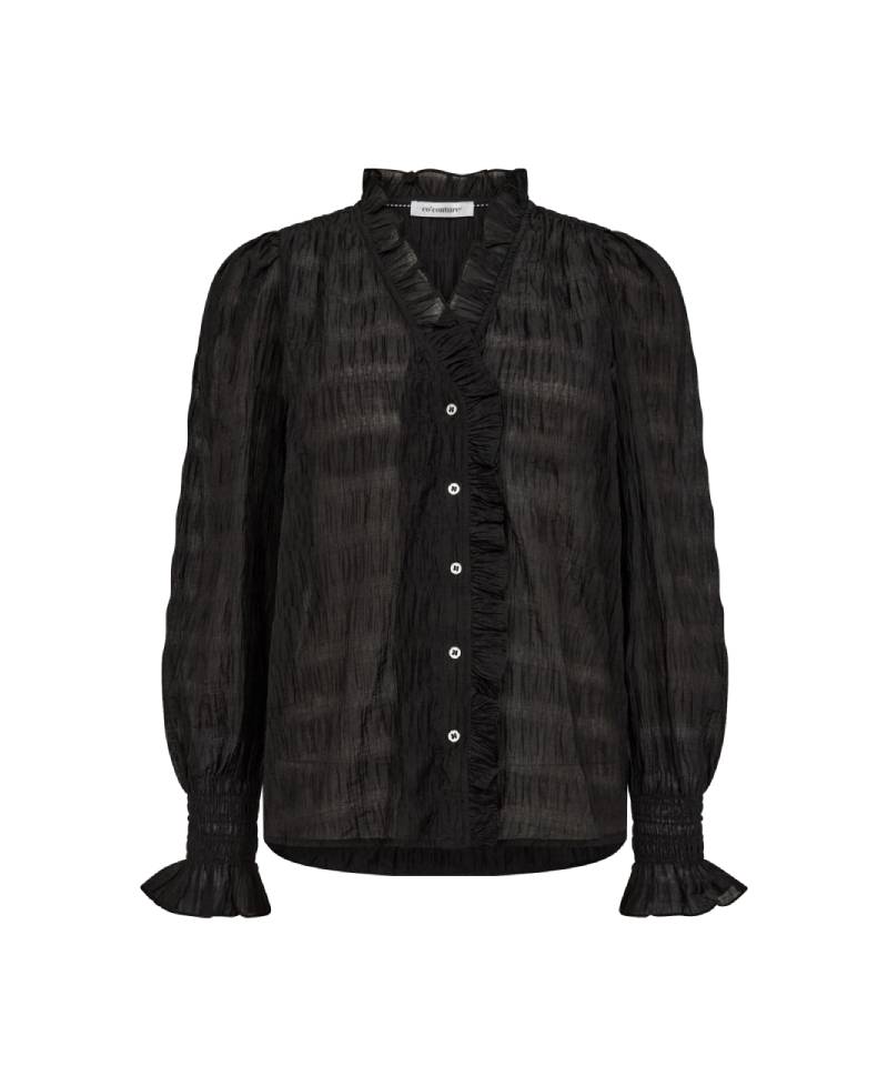 Co'Couture Structurecc Line Frill Shirt - Black