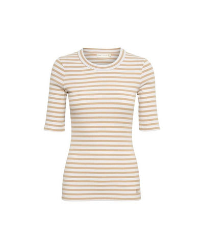 InWear DagnaIW Striped T-Shirt-Alabaster/Pure W