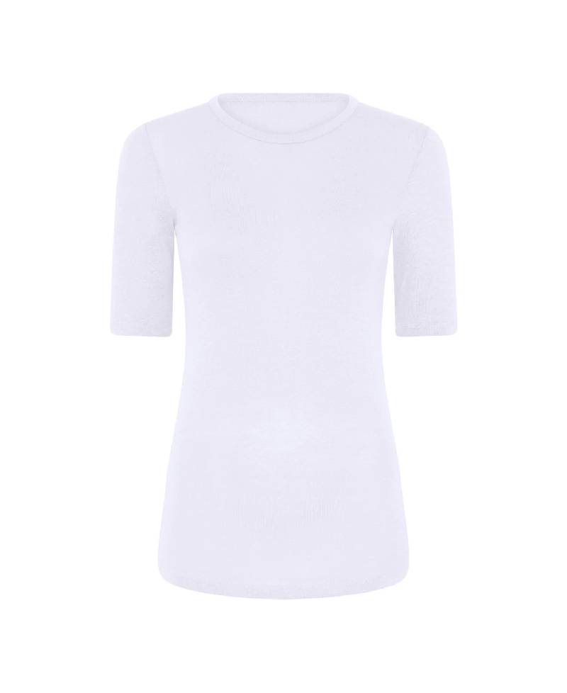 La Rouge Lise Linen T-Shirt-White