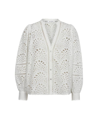 Co'Couture ViolaCC Anglaise Shirt - White