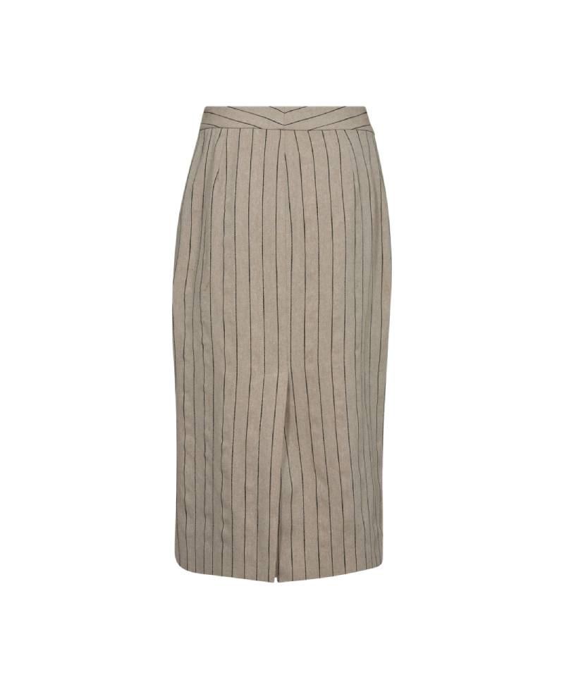 Co'Couture LinenCC Pin-Pencil Skirt- Sand