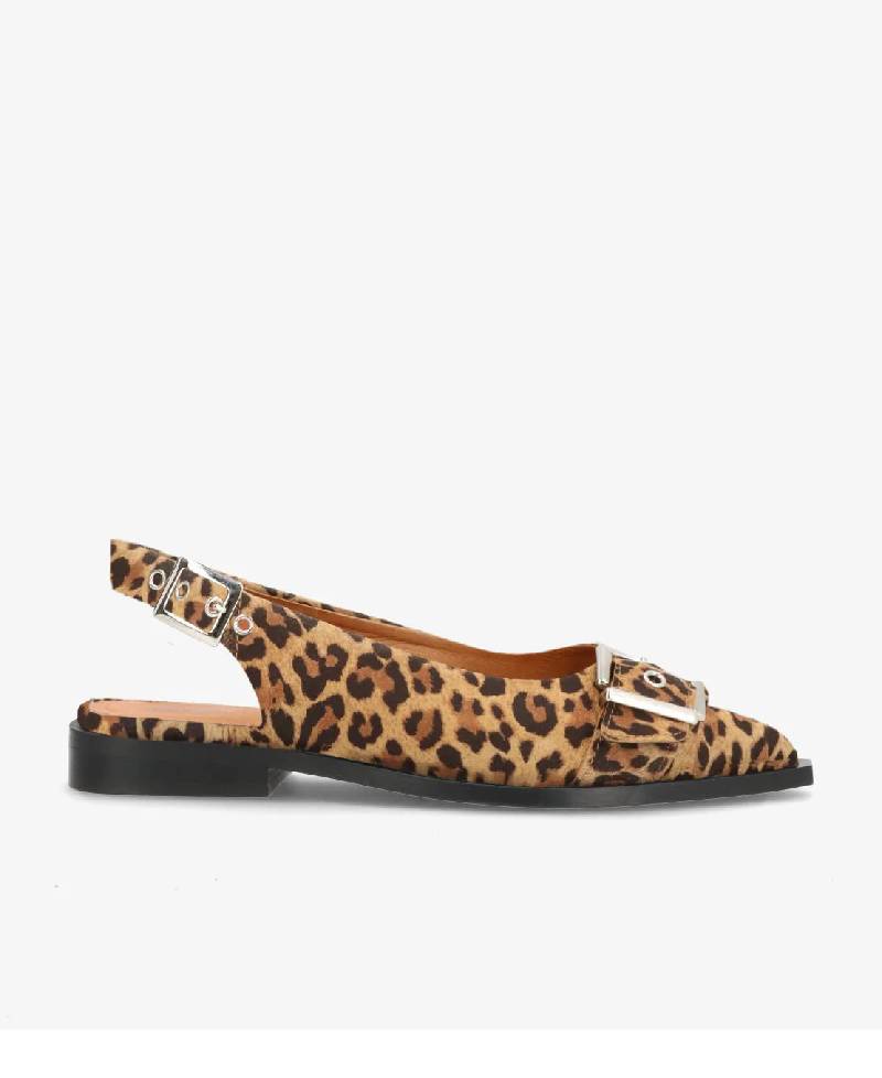 Phenumb Copenhagen Want Ballerina - Leopard Brown Suede