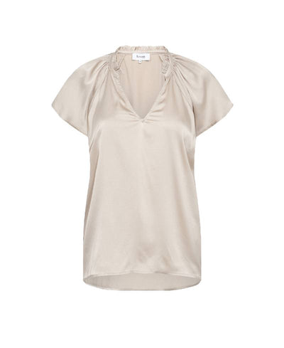 Levete Room LR-Hera 2 Blouse - L199 Silver Cloud