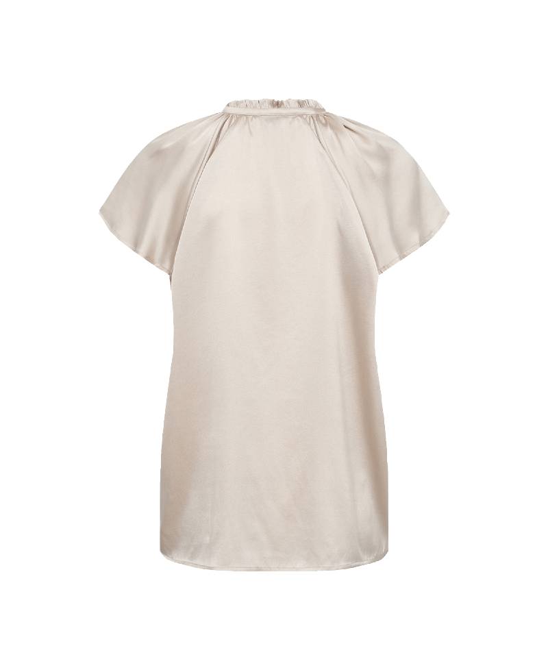 Levete Room LR-Hera 2 Blouse - L199 Silver Cloud