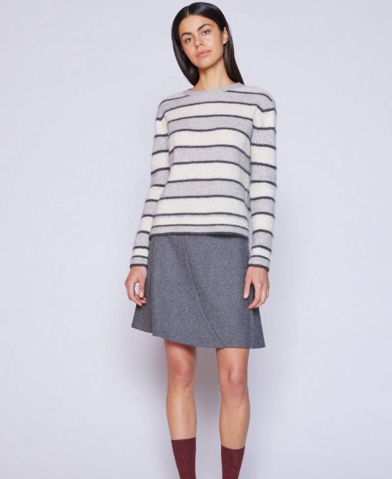 Six Ames Raya Skirt - Dark Grey Melange