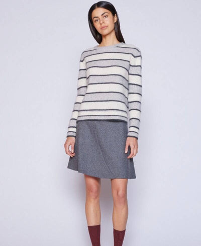 Six Ames Raya Skirt - Dark Grey Melange