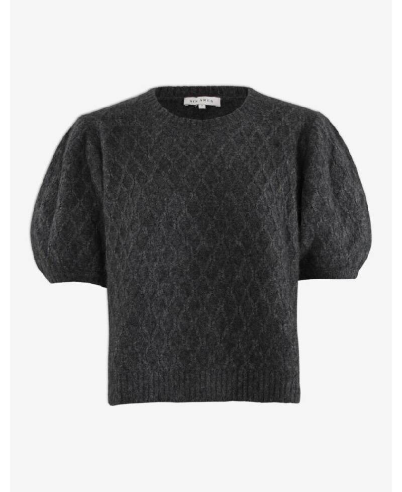 Six Ames Olly Knit - C3020 Dark Grey Melange