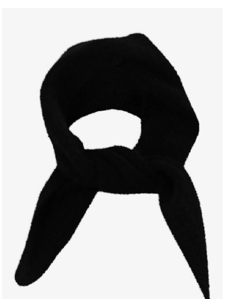 Six Ames Paula scarf, triangle shaped - C1000 Black