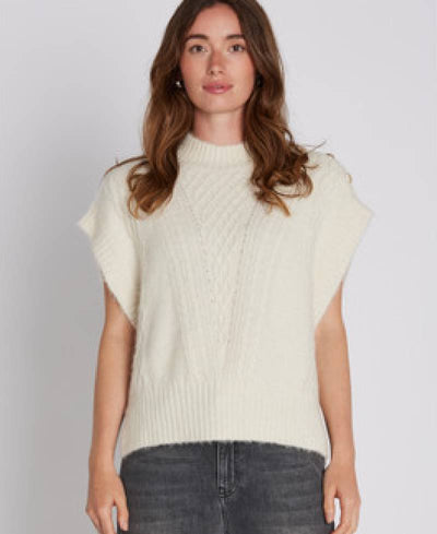 PBO Alino Knit Vest - 03 Ecru
