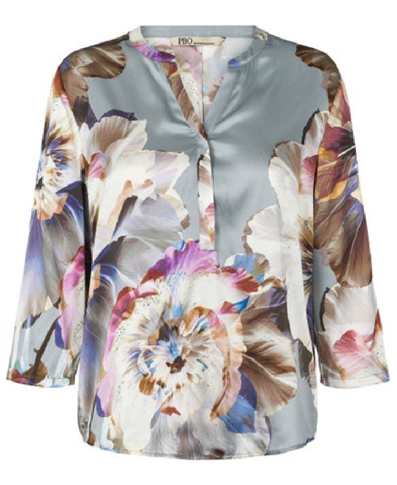 PBO Bali Blouse - 404 Metal Grey