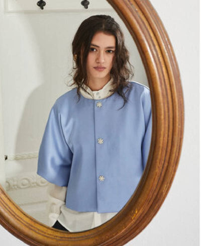 PBO Maison Blouse - Blue Stone