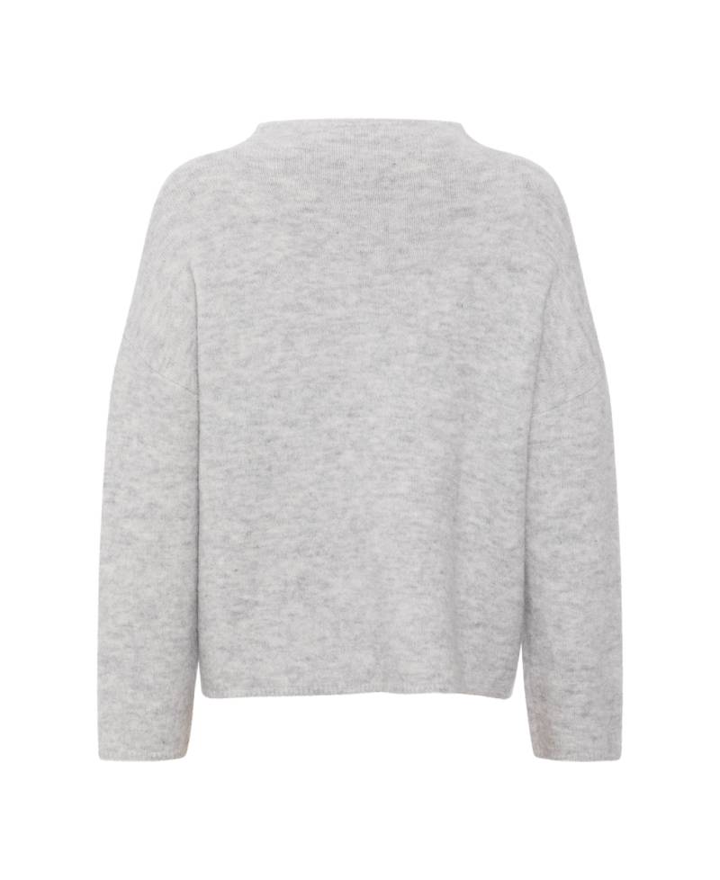 PBO Svera Knit Sweater - 17 Grey Melange