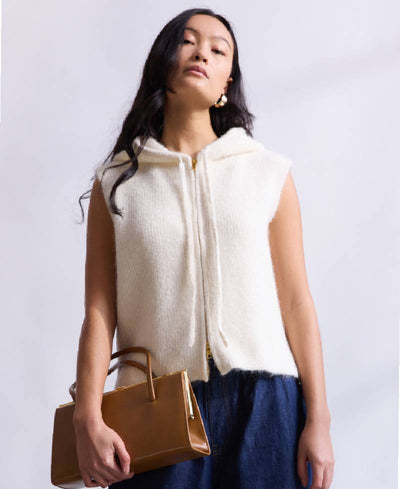 PBO Tea Knit Vest - 03 Ecru