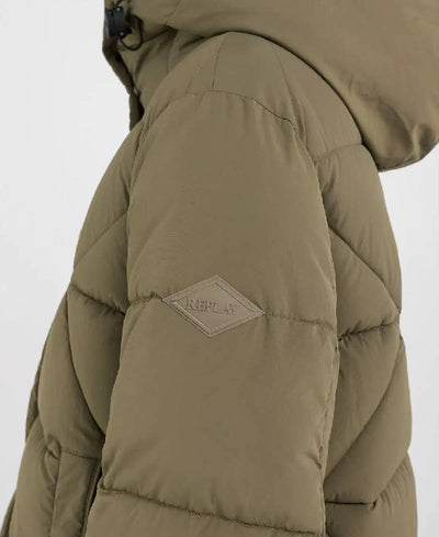 Replay Hooded Parka - Army Jacket