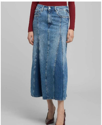 Replay Long Denim Skirt - MixCotton Denim