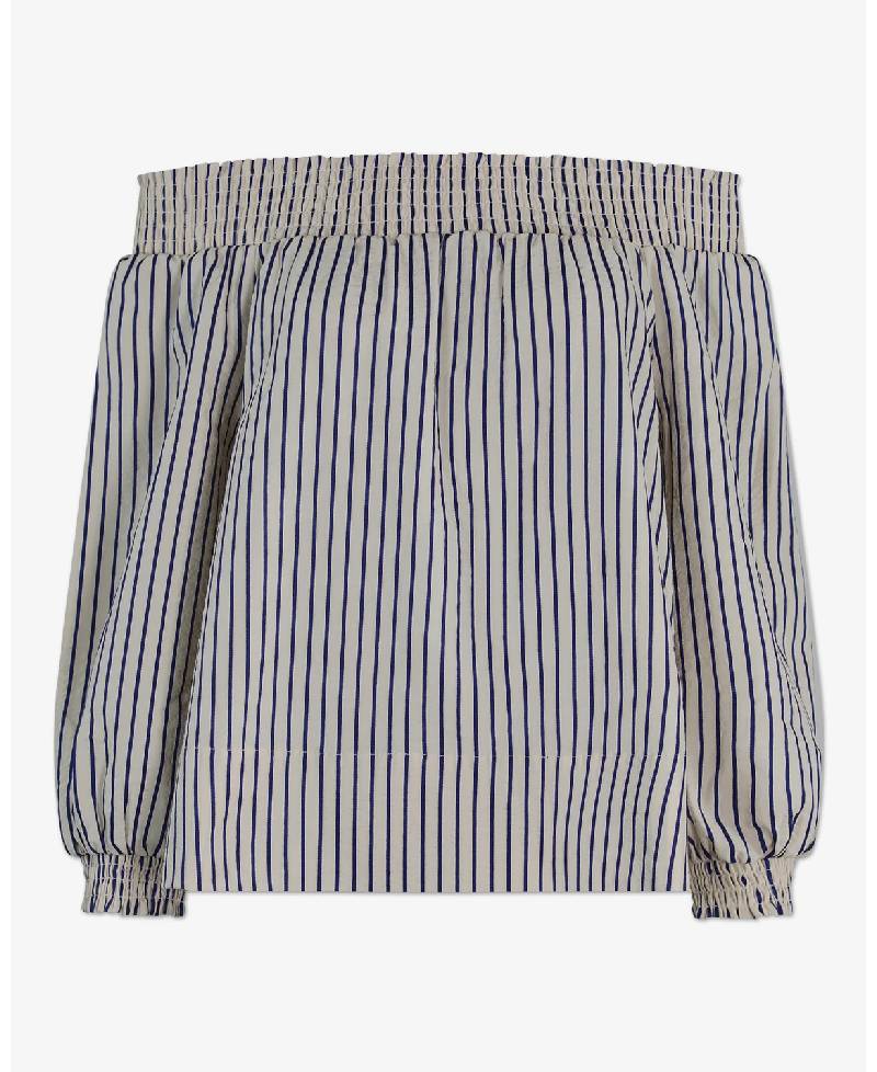 Six Ames Cordelia Bluse - C4885 Marina Stripe