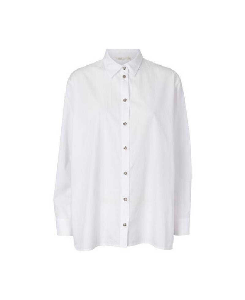 Basic Apparel Vilde Loose Shirt - White