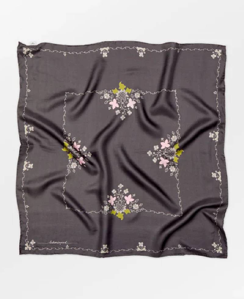 Beck Søndergaard Brodaria Sia Scarf - 1293 Forged Iron Gray