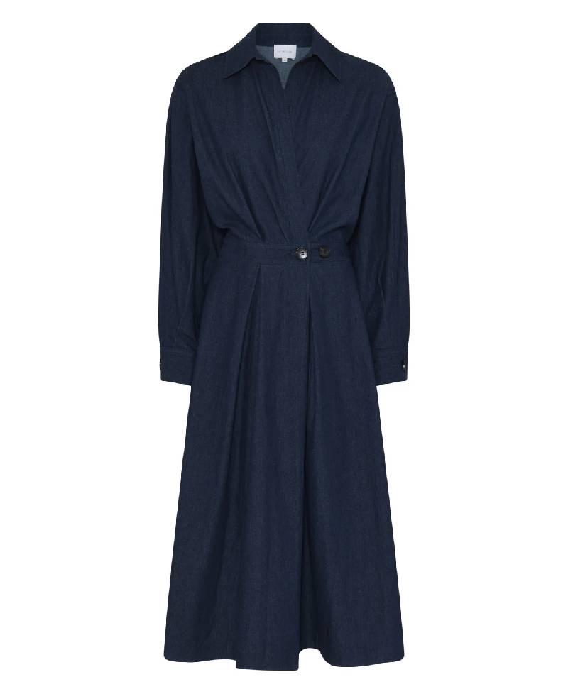 La Rouge Charlotte Dress - Dark Denim
