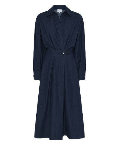 La Rouge Charlotte Dress - Dark Denim